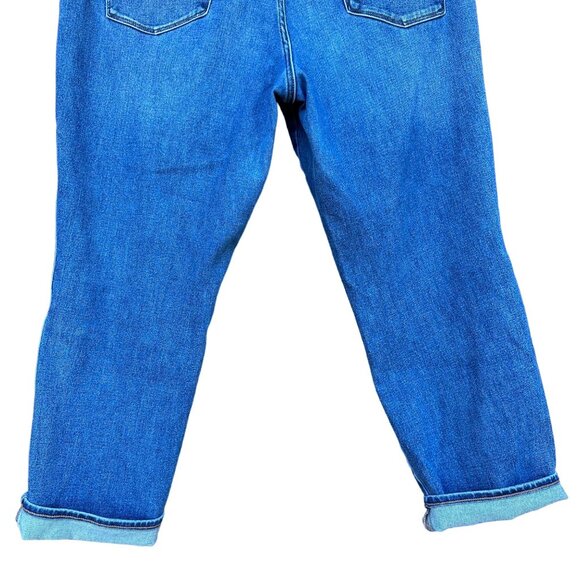 White House Black Market The Sculpt Straight Crop Distressed High Rise Jeans Siz - Picture 11 of 14